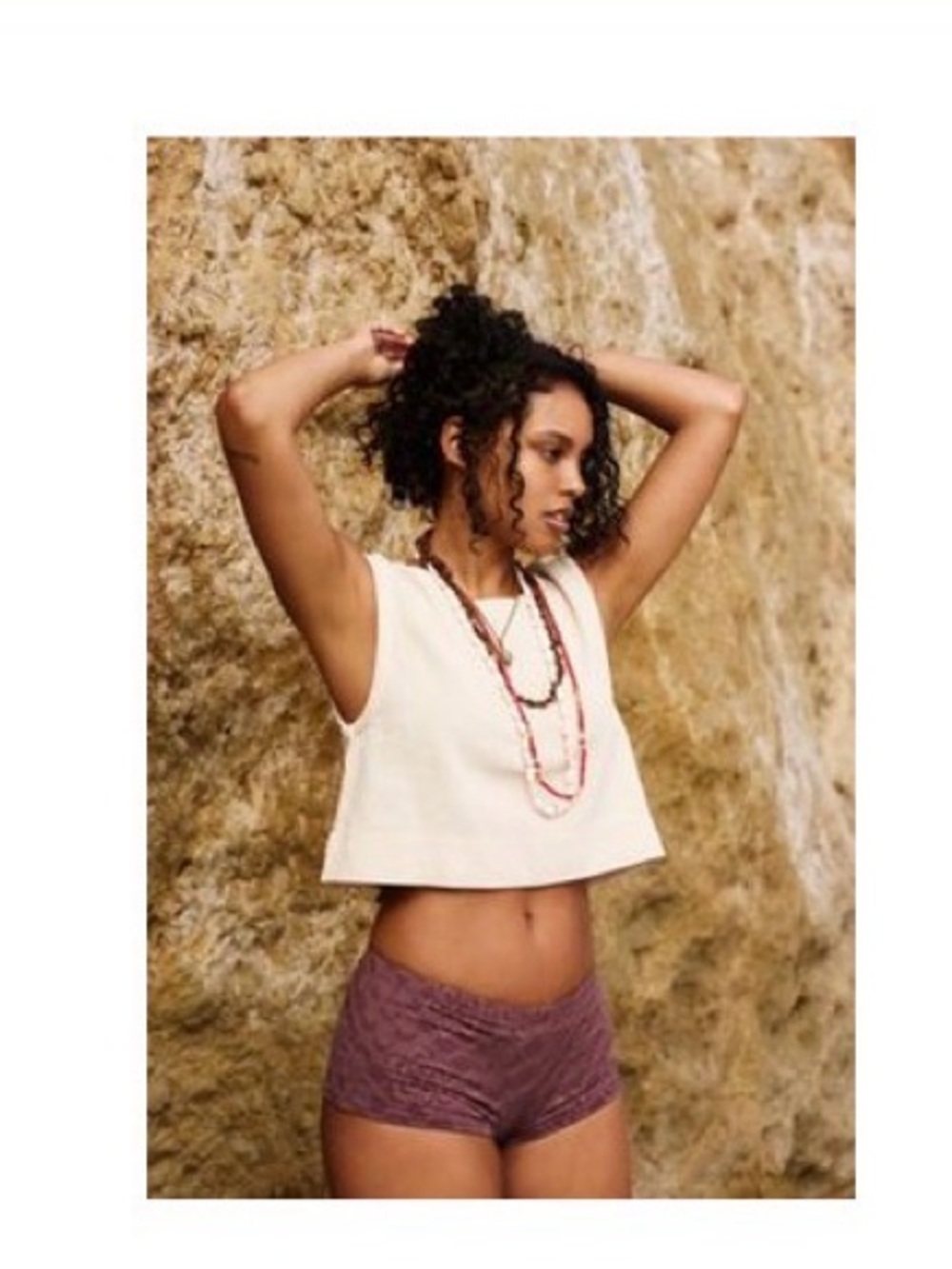 Free People Atlas Tank in Wet Plaster